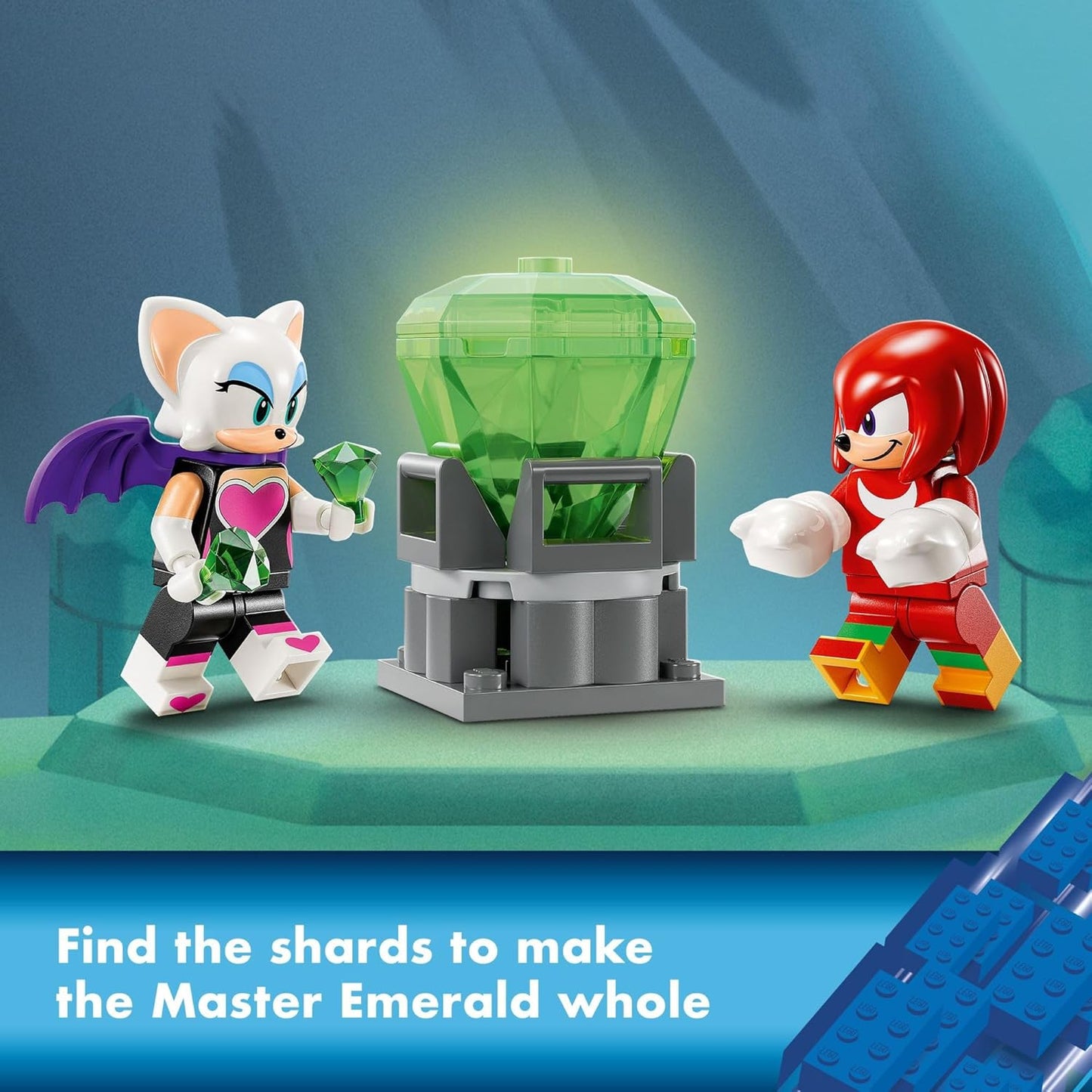 LEGO Sonic The Hedgehog, Set de Construcción de Mech Guardian de Knuckles, Juguete de Sonic para Niños, Figura de Acción de Knuckles Inspirada en Videojuegos con Esmeralda Maestra, Regalo de Juegos