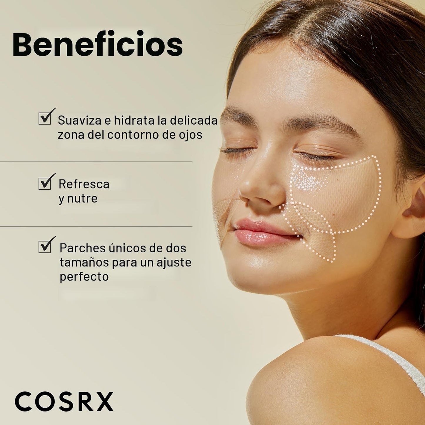 COSRX Advanced Snail Hydrogel Eye Patch (60 piezas), máscara de sue...