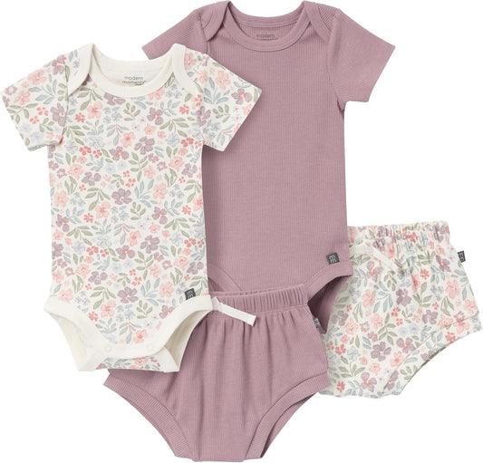 Modern Moments by Gerber Conjunto de 4 monos de manga corta y panta...