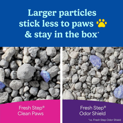 Fresh Step Clean Paws Arena para gatos con frescura Febreze, Arena...