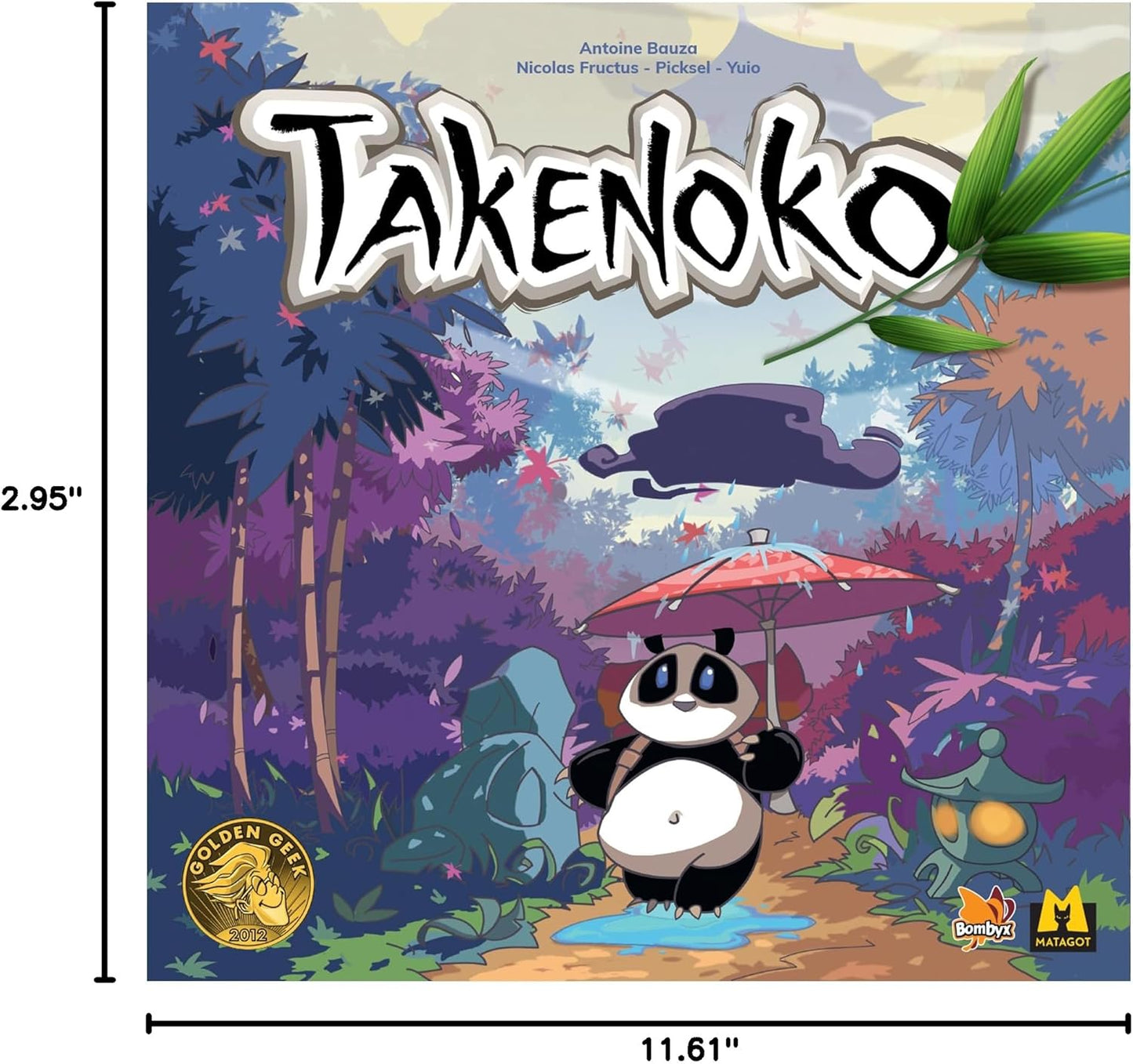 Juego de mesa Takenoko - Juego de estrategia del jardín de bambú con miniaturas de pandas, juego familiar divertido para niños y adultos, a partir de 8 años, 2-4 jugadores, tiempo de juego de 45