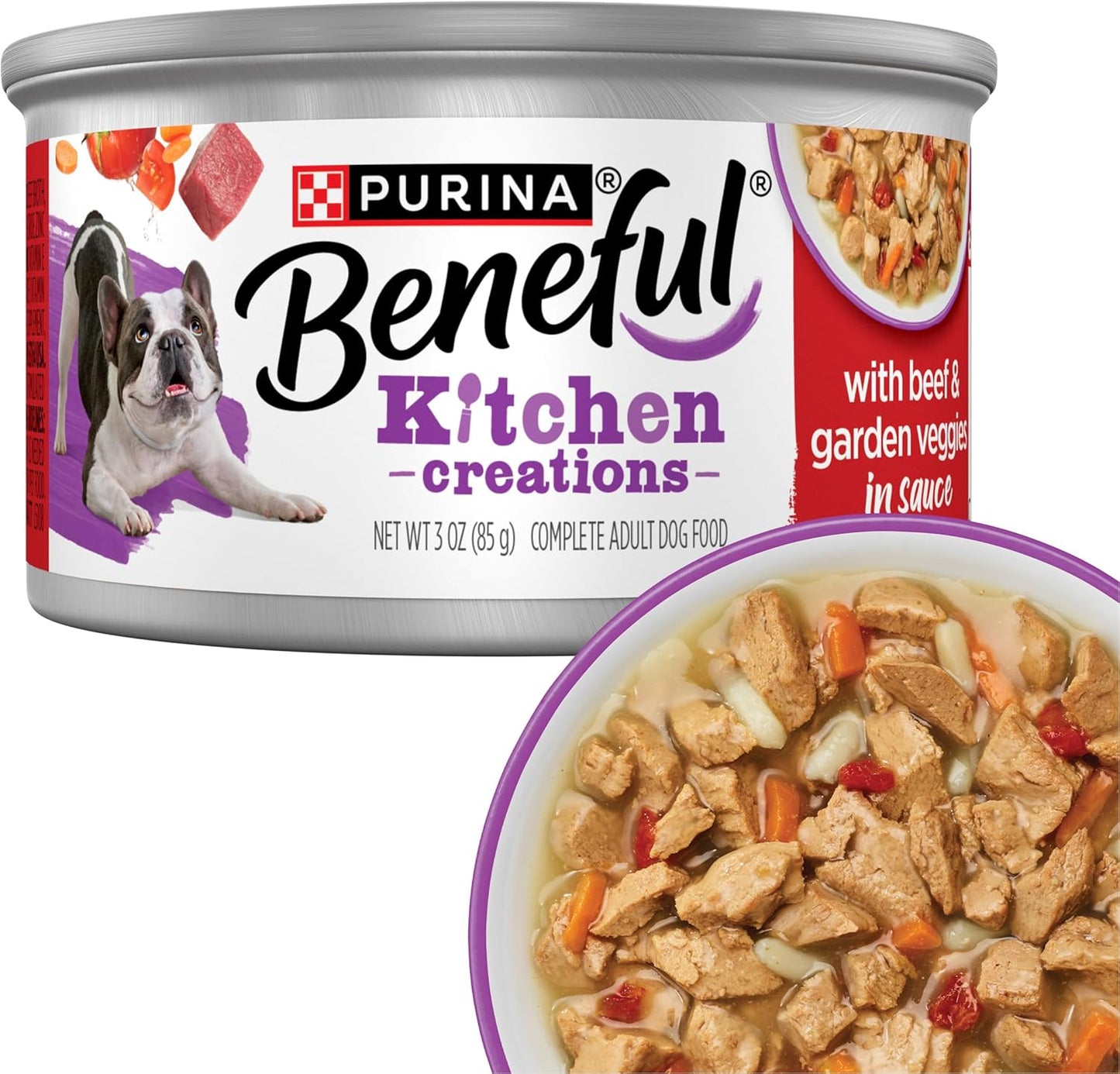 Purina Beneful Kitchen Creations - Alimento húmedo para perros con...