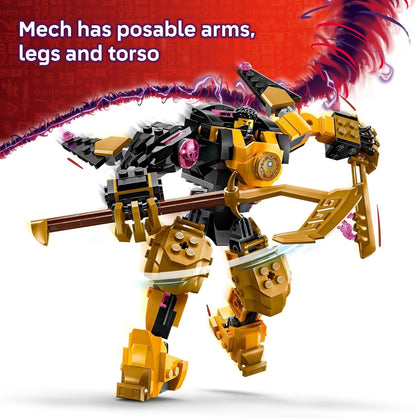 LEGO NINJAGO Arin's Spinjitzu Battle Mech - Juego de construcción Ninja para niños a partir de 7 años - con minifiguras Arin, Baby Ryu y villano - Idea de regalo para niños, niñas y fanáticos del