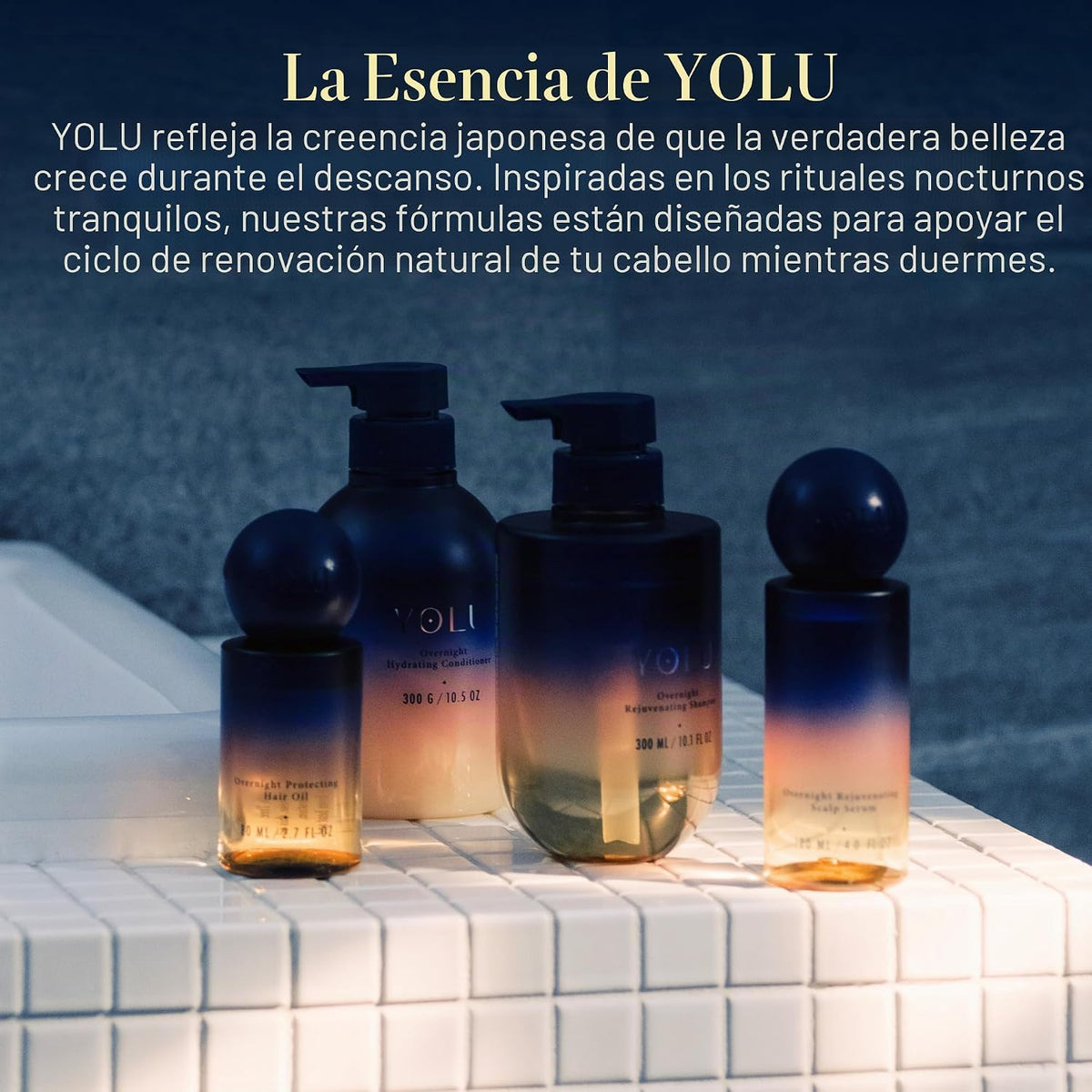 YOLU - Juego de champú y acondicionador reparador nocturno - Cuidad...