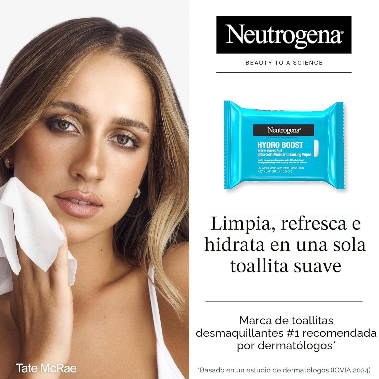 Neutrogena Hydro Boost - Toallitas limpiadoras micelares ultrasuave...