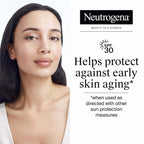 Neutrogena - Crema hidratante antiarrugas Rapid Wrinkle Repair Retinol con protección solar SPF 30, Crema diaria antiarrugas para cara y cuello con ácido hialurónico y retinol, sin parabenos, 1 onza líquida