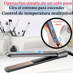 NITION Plancha plana LCD de turmalina de cerámica MCH 10s Calentami...