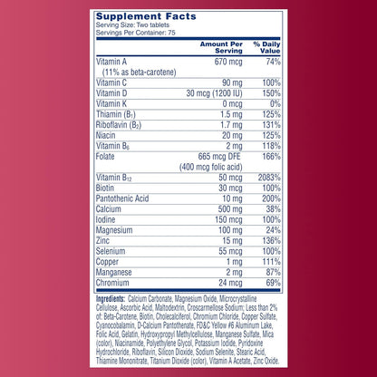 One A Day Proactive 65+, multivitamínico para hombres y mujeres, su...