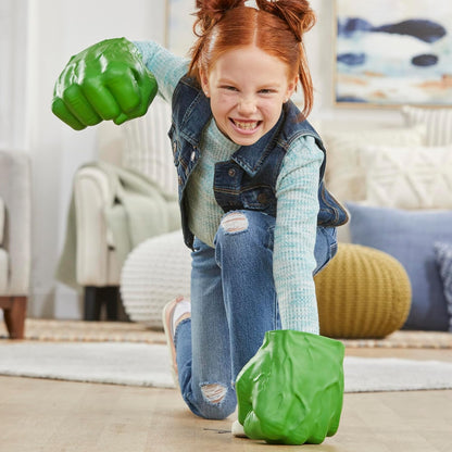 Marvel Puños de Hulk Gamma Smash, juguete de espuma suave para juegos de rol, juguetes de superhéroes de los Vengadores para niños de 5 años en adelante