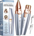 VG VOGCREST Afeitadora eléctrica para cejas y cara: 2 en 1 recargab...
