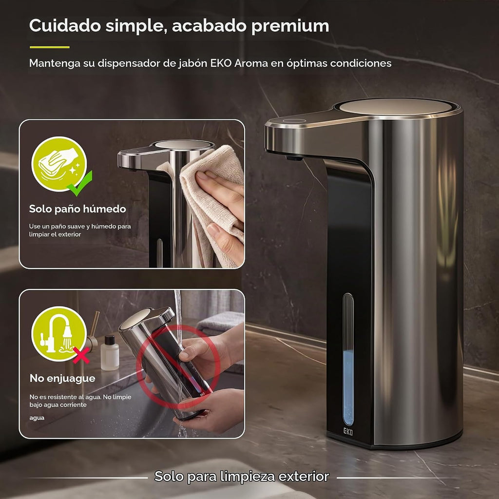 EKO Aroma - Dispensador automático de jabón líquido de 9 onzas líqu...