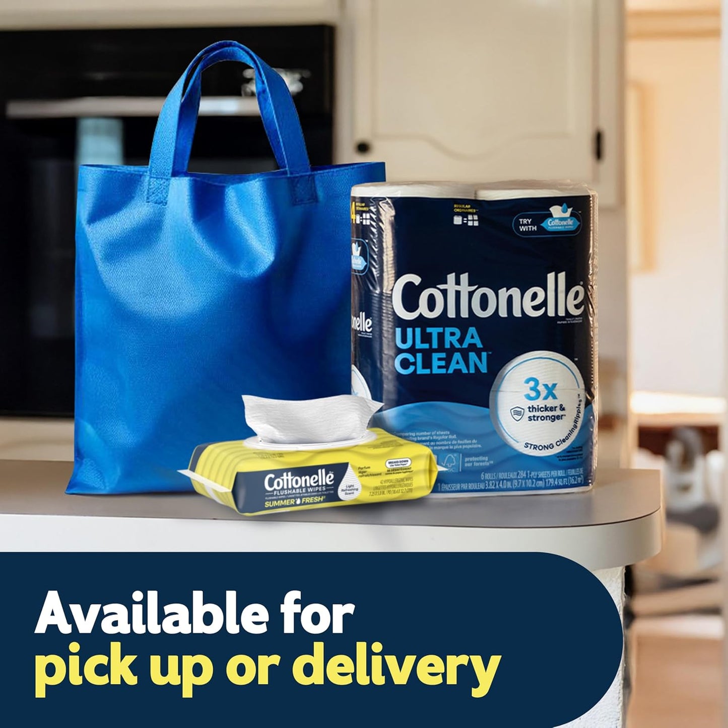 Cottonelle Toallitas desechables perfumadas Summer Fresh, 2 paquetes abatibles, 42 toallitas húmedas por paquete