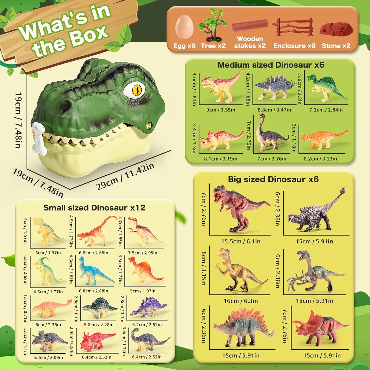 RISUNTOY - Juguetes de dinosaurios para niños de 3 a 5 años, juego...