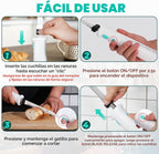 HAUSHOF Juego de cuchillos eléctricos inalámbricos con estuche de |...
