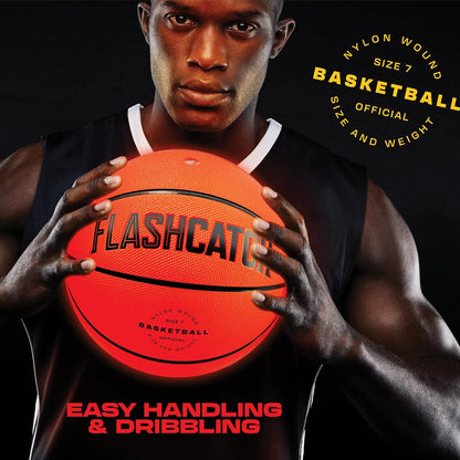 Balón de Baloncesto Iluminado - Resplandeciente en la Oscuridad - Accesorios de Equipo Deportivo Regalos para Niños de 8-15+ Años - Ideas de Regalo de Cumpleaños para Adolescentes