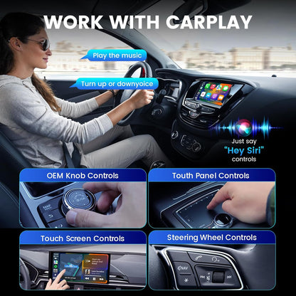 H-Air - Adaptador inalámbrico CarPlay y Android Auto, actualización 2025, dongle USB Plug & Play, convierte CarPlay Auto con cable a inalámbrico, sin latencia, conexión rápida, para