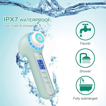 UMICKOO Exfoliante facial, cepillo de limpieza facial impermeable c...