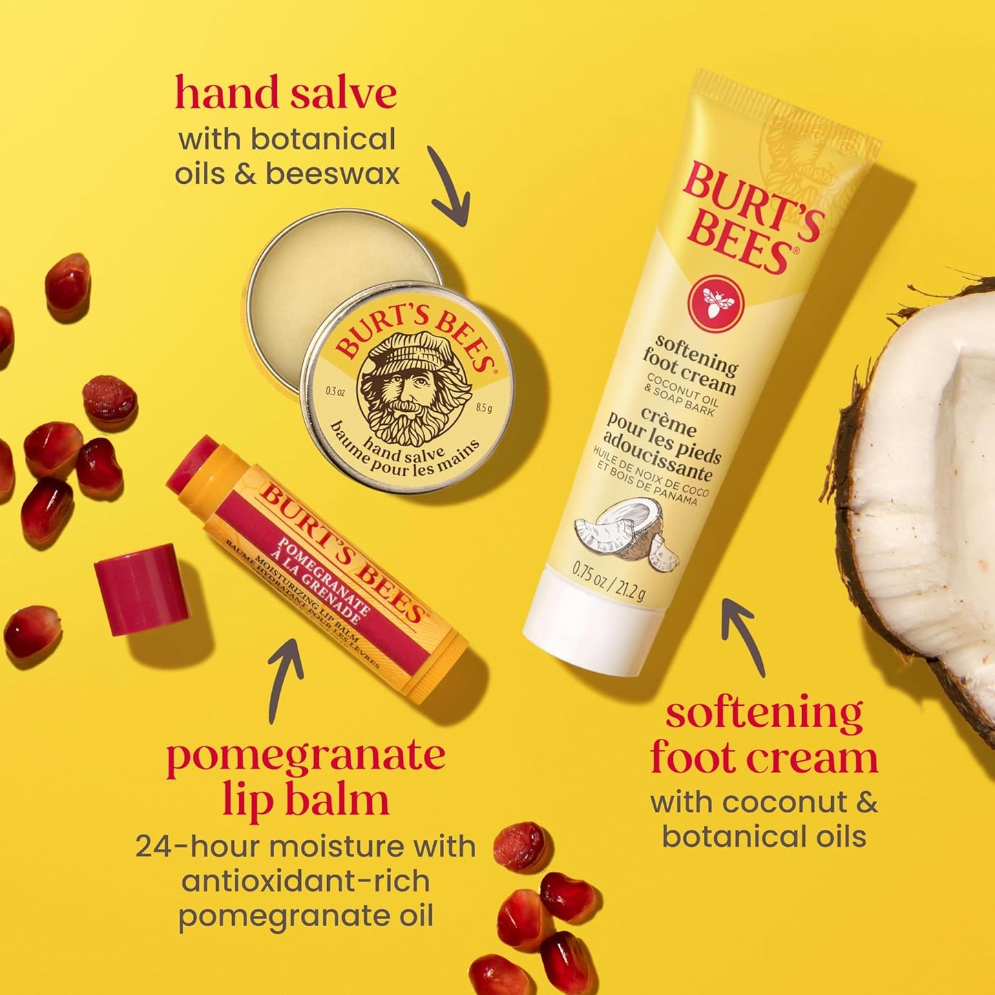 Burt's Bees Kit de ideas de regalos, consejos y dedos de los pi...