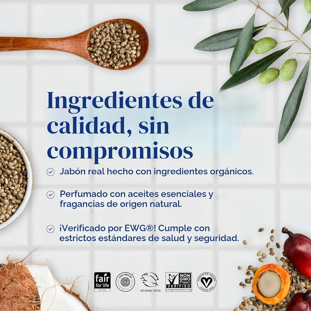 Dr. Bronner's Pure-Castile - Jabón en barra, bebé sin perfume,...