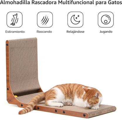 FUKUMARU Rascador para Gatos, Almohadilla para Rascar de 26.8 Pulga...