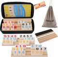 Doreimi Rummy Cube - Juego de viaje para 4 jugadores, 108 azulejos...