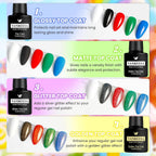 VANREESA Juego de 24 esmaltes de uñas de gel, colores de moda, con...