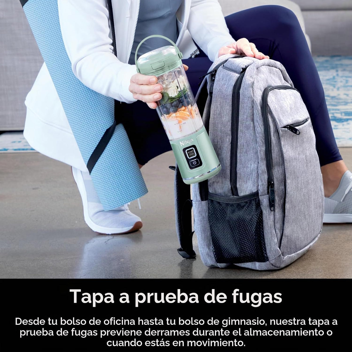 Ninja Blast Batidora portátil, inalámbrica, recipiente de 18 onzas,...