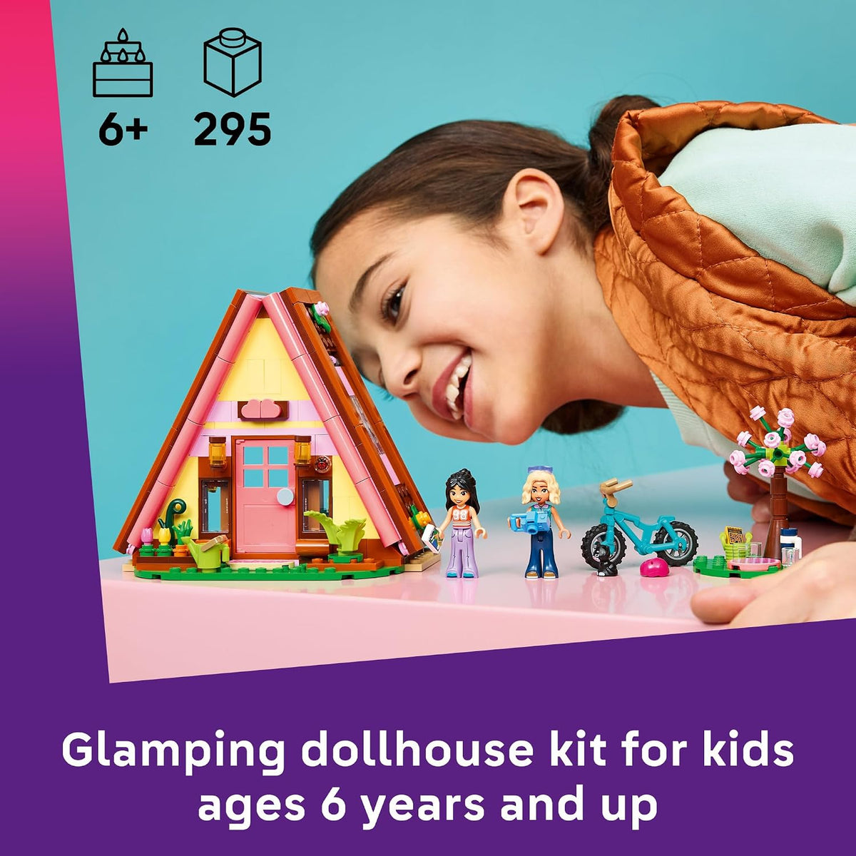 Lámpara LEGO Friends Nature Glamping Cabin 42682