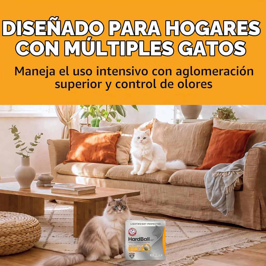 ARM &amp; Hammer Hardball Arena Ligera de Platino Multi-Gato Aglome...