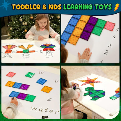 Soyee Bloques de construcción magnéticos para niños de 3 a 12 años, juguetes educativos STEM para niñas y niños, juguetes sensoriales para niños con autismo, imprescindibles en el aula