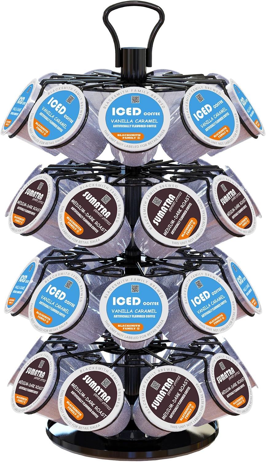 Soporte para tazas K, soporte organizador de almacenamiento de cáps...