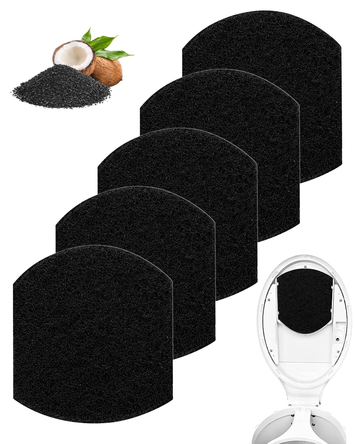 Paquete de 6 desodorantes para cubos de pañales para bebés compatib...