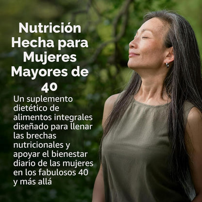 Garden of Life Multivitamin para mujeres de 40 años o más, vitamina...
