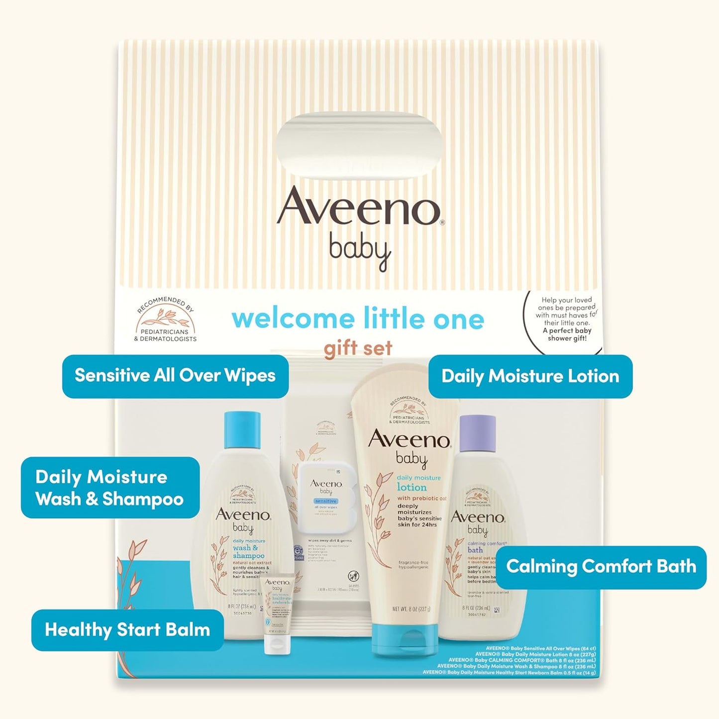 Aveeno Baby Welcome Little One - Set de regalo para el cuidado de l...