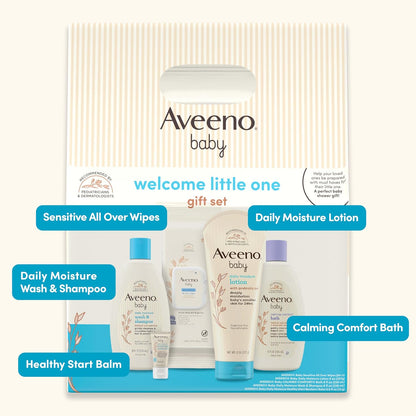 Aveeno Baby Welcome Little One - Set de regalo para el cuidado de l...