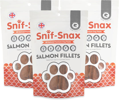 Snif-Snax Filetes de salmón para perros, paquete de 3 \u2013 Entren...