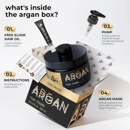 ONLY4HAIR Mascarilla reparadora capilar con aceite de argán