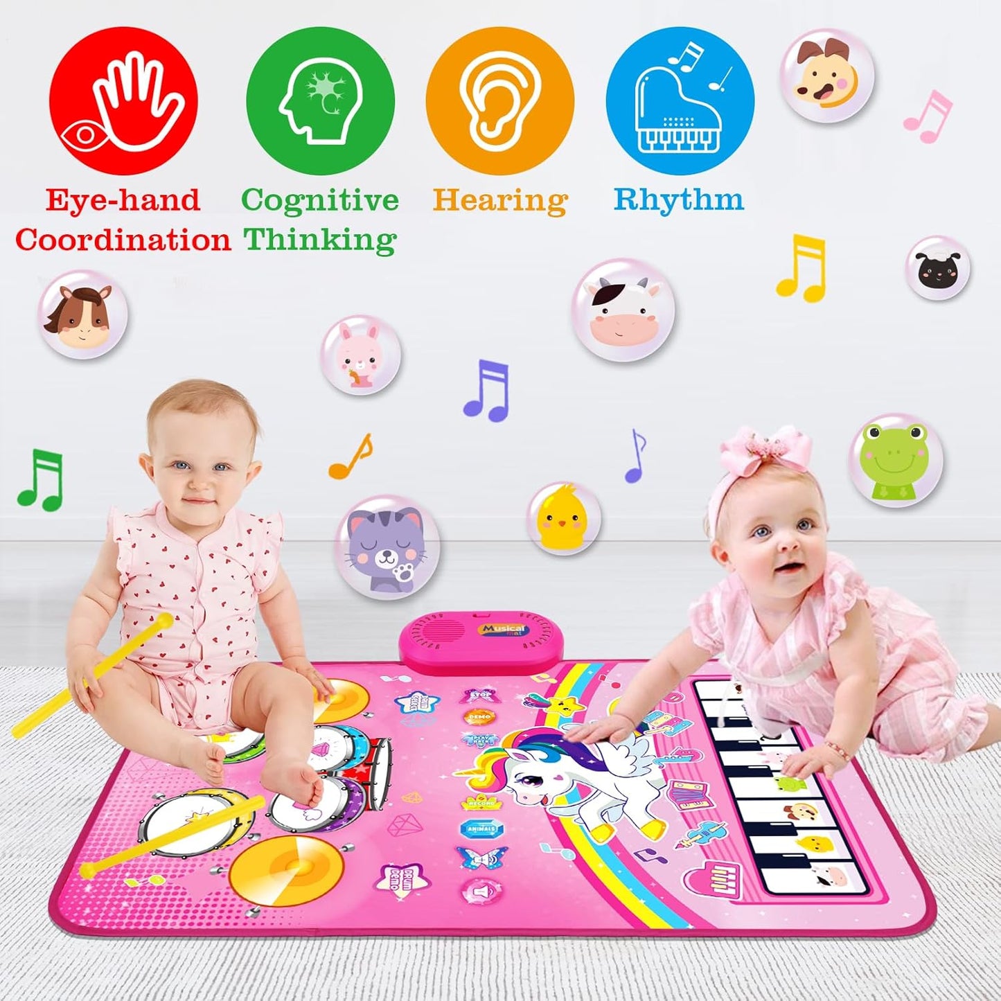 Juguetes para Niñas de 1 Año Regalos: Alfombra Musical para Bebés J...