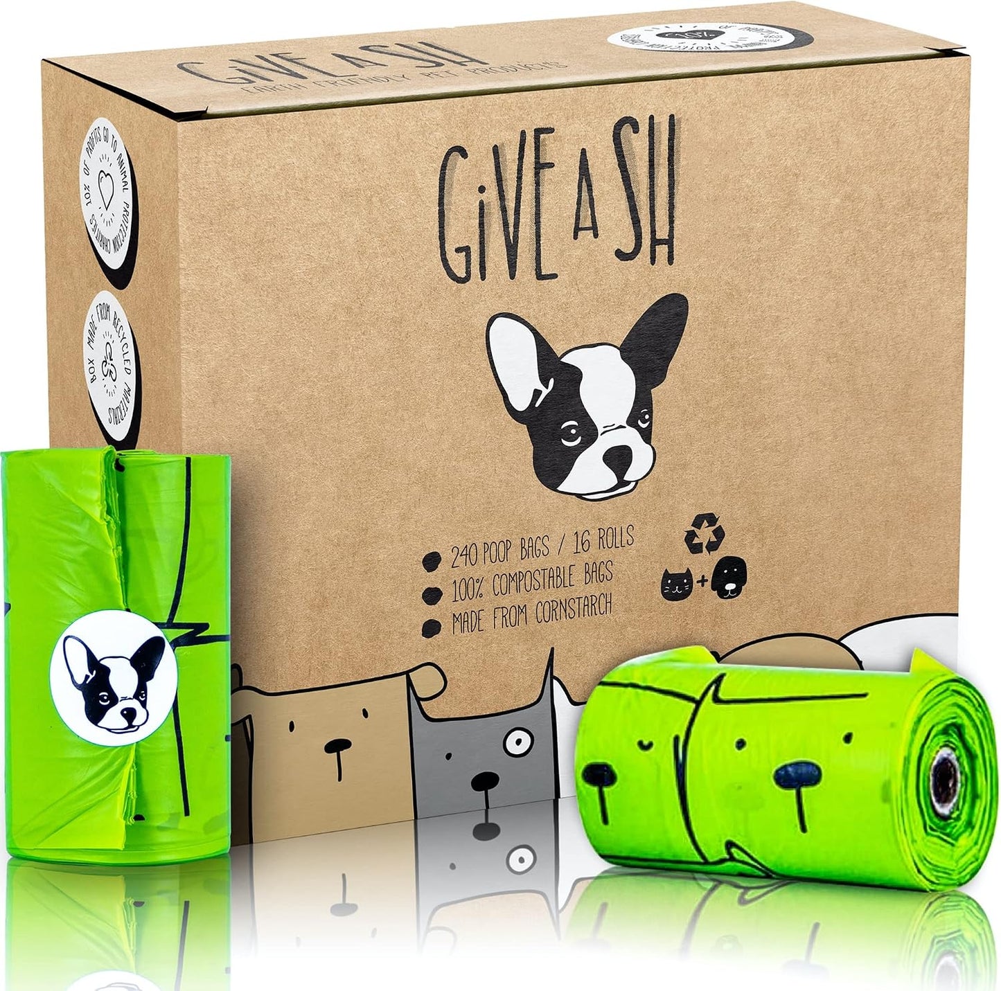 Bolsas compostables para excremento de perro 100% certificadas para...
