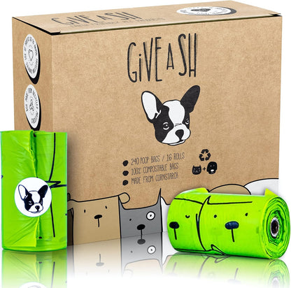 Bolsas compostables para excremento de perro 100% certificadas para...