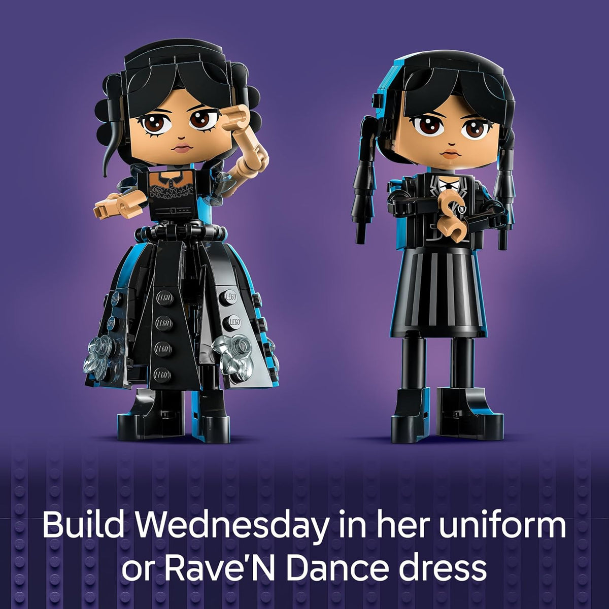 LEGO Figura Wednesday Addams, juguete de construcción para niños, niñas y niños, a partir de 10 años, muñeca coleccionable de Wednesday Addams con exhibición para fanáticos, idea de regalo para