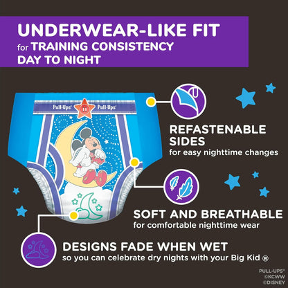 Pull-Ups Pantalones de entrenamiento nocturno para niños, talla 4T-...