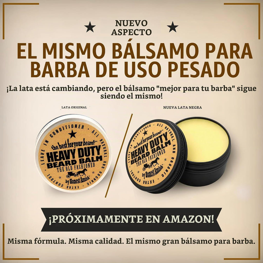 Bálsamo Honest Amish apra barba, 4 onzas, lata de rosca. | La fórmu...