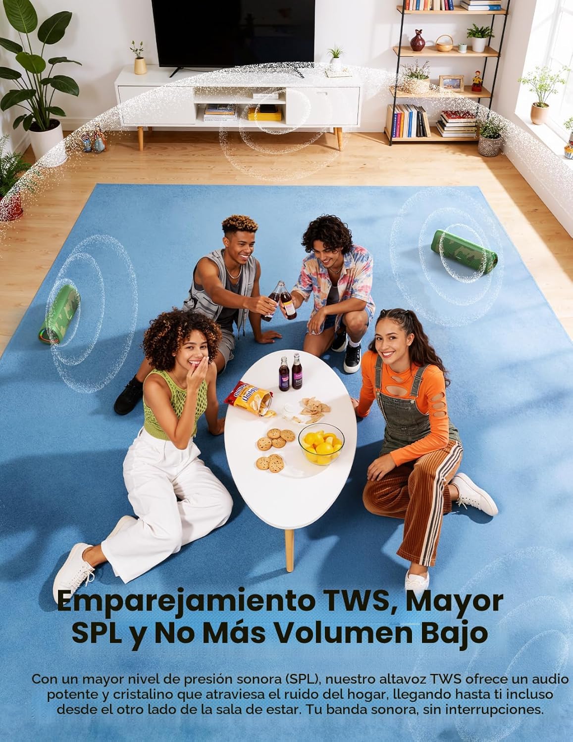 BolaButty Altavoz Bluetooth con sonido HD, inalámbrico portátil, IP...