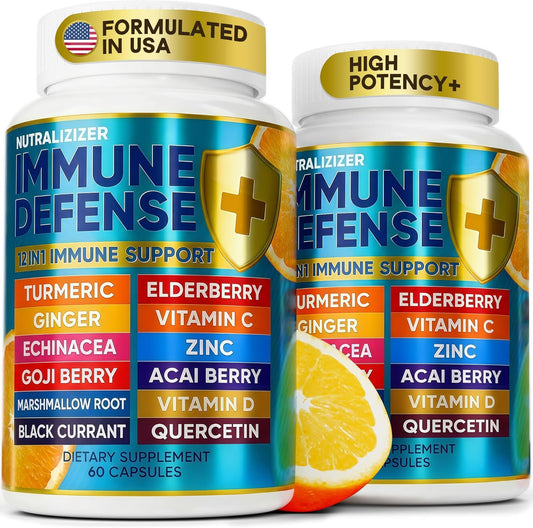 12 en 1 Vitaminas de Defensa Inmune - Suplemento de Apoyo Inmunológ...