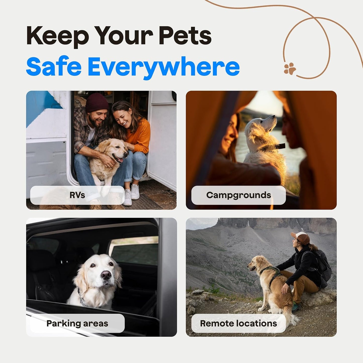 Waggle Monitor de temperatura para mascotas 4G (Lite) - No necesita...