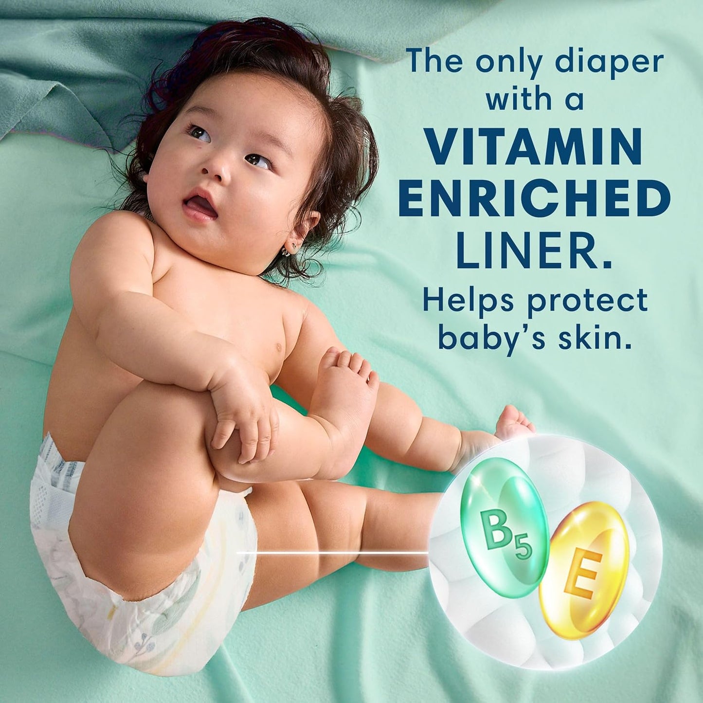 Pampers Pure Protection - Pañales para bebé, talla 1 (8-14 libras),...