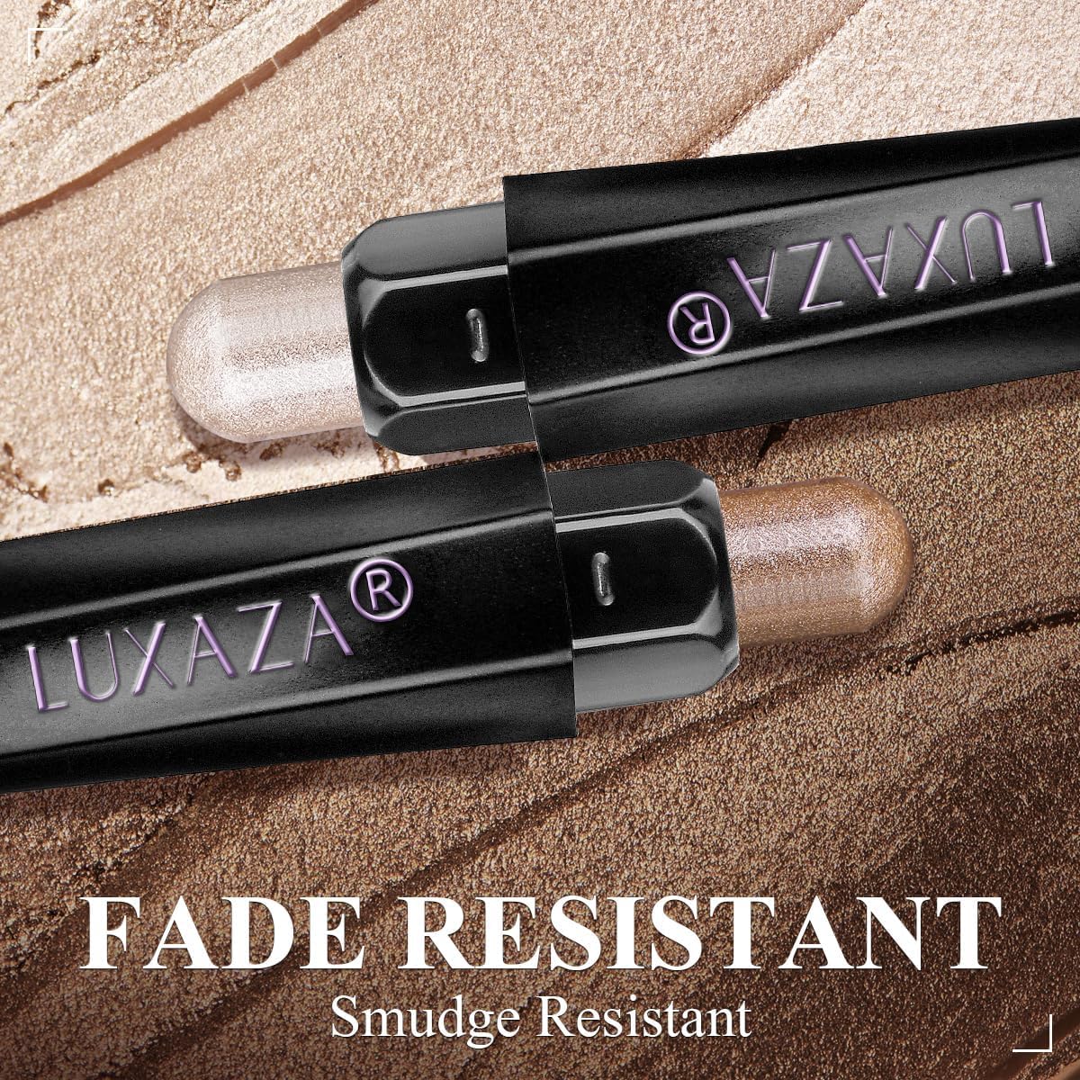 LUXAZA PRO - Juego de maquillaje de 10 sombras de ojos marrón, pale...