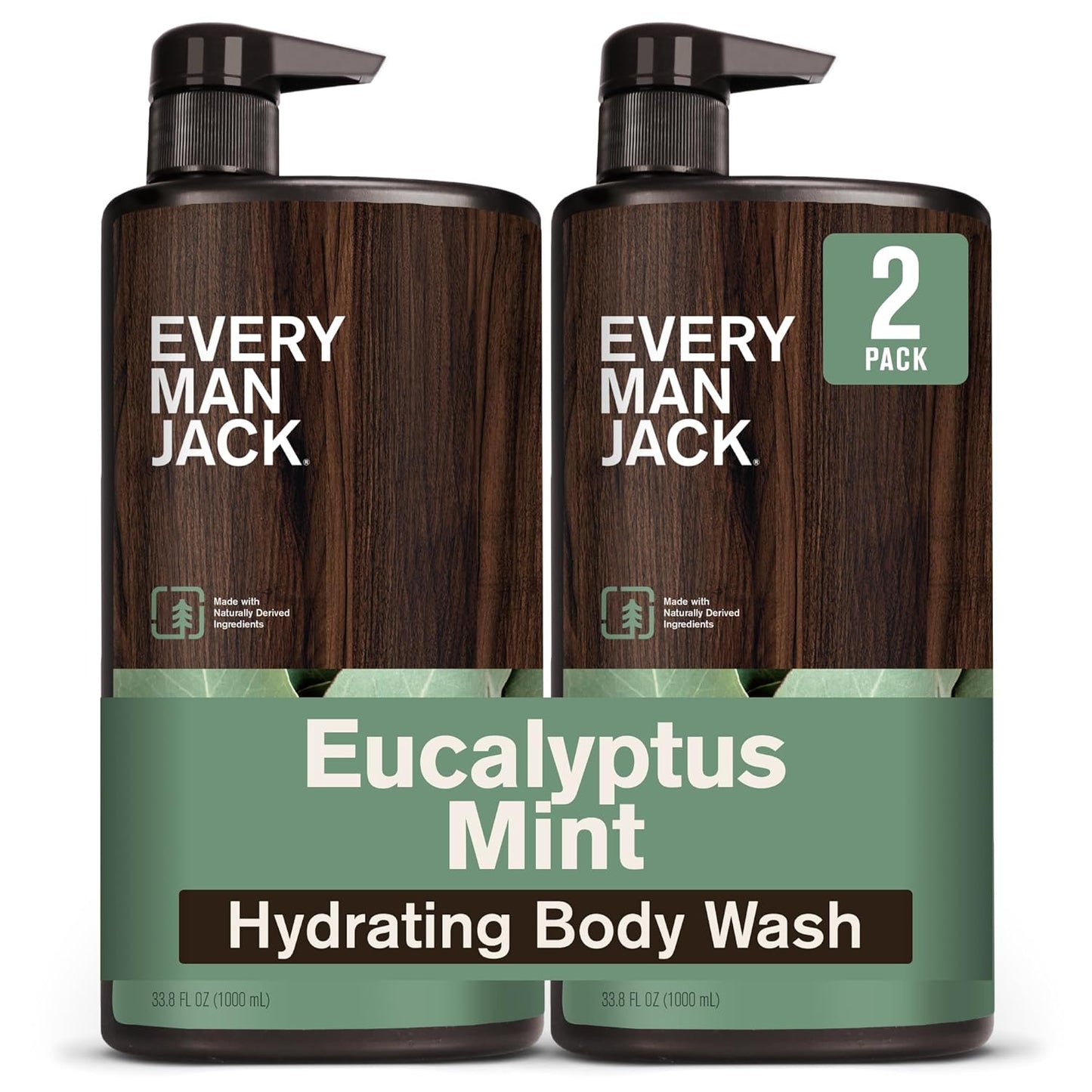 Every Man Jack Eucalyptus Mint - Gel de baño hidratante para hombre...