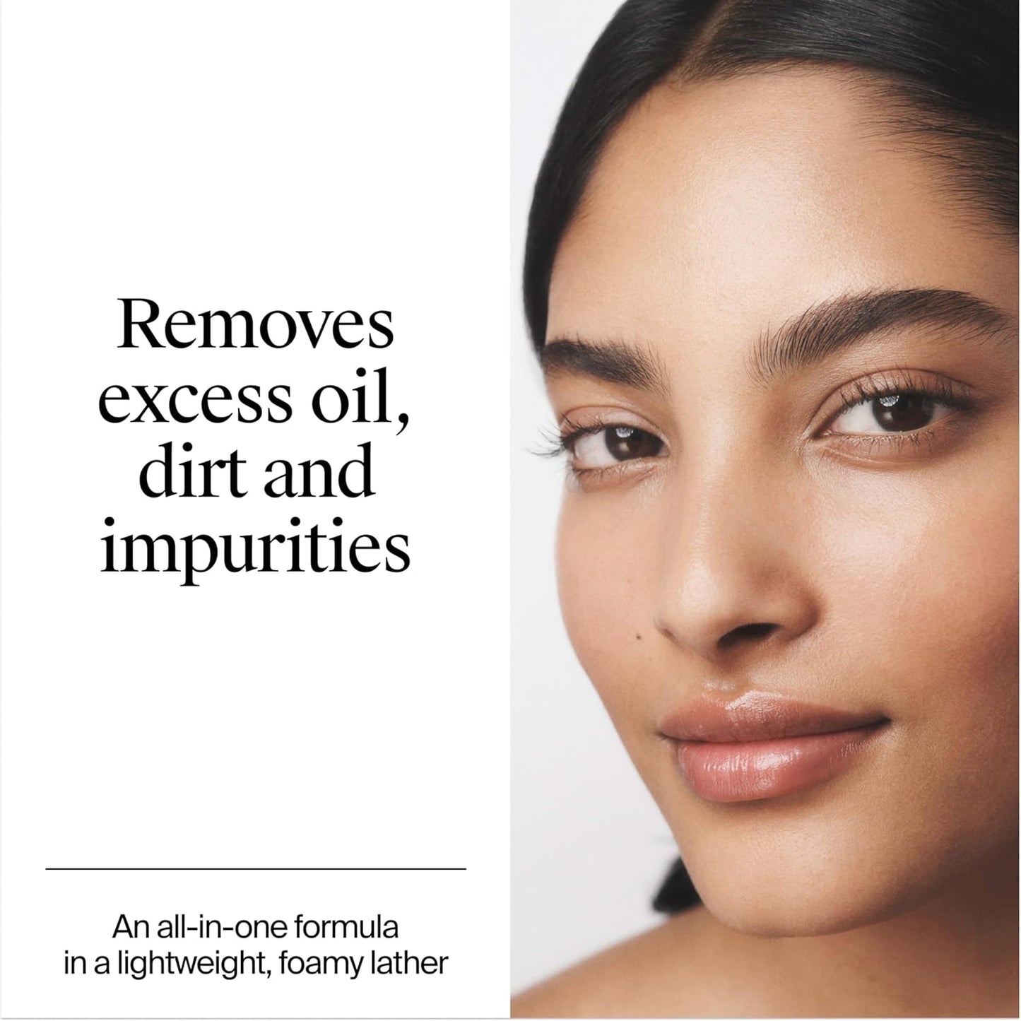 Neutrogena Limpiador facial de espuma fresca, removedor de maquillaje todo en uno para piel normal a grasa, limpia profundamente y elimina el maquillaje impermeable, sin jabón, no comedogénico, 8.5